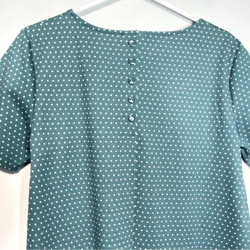 Ichi Kate Spot Polka Dot Short Sleeve Shift Dress, size M - Picture 6 of 11